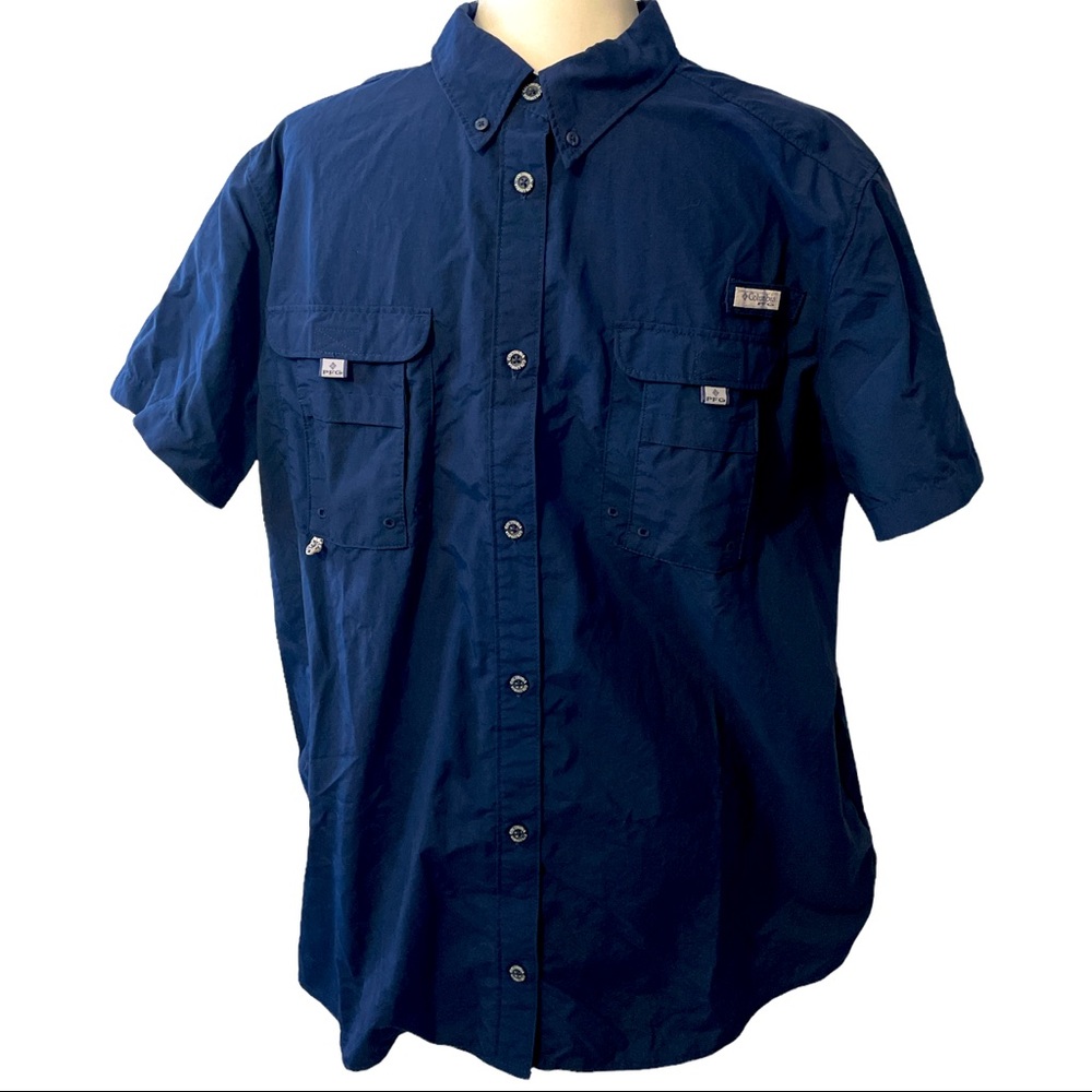 NWOT Columbia Men's Bahama II UPF 30 Short Sleeve PFG Fishing Shirt. Size 2XL